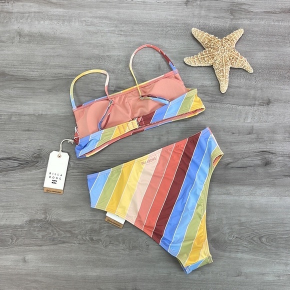 ☀️BILLABONG☀️ BRIGHTER DAZE SQUARE BRIGHTER DAZE RISE BIKINI SET - Picture 11 of 15